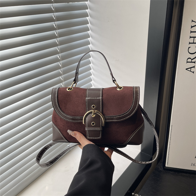 Qadın Retro Çanta 2025 Kiçik Kvadrat Tote və Krossbody