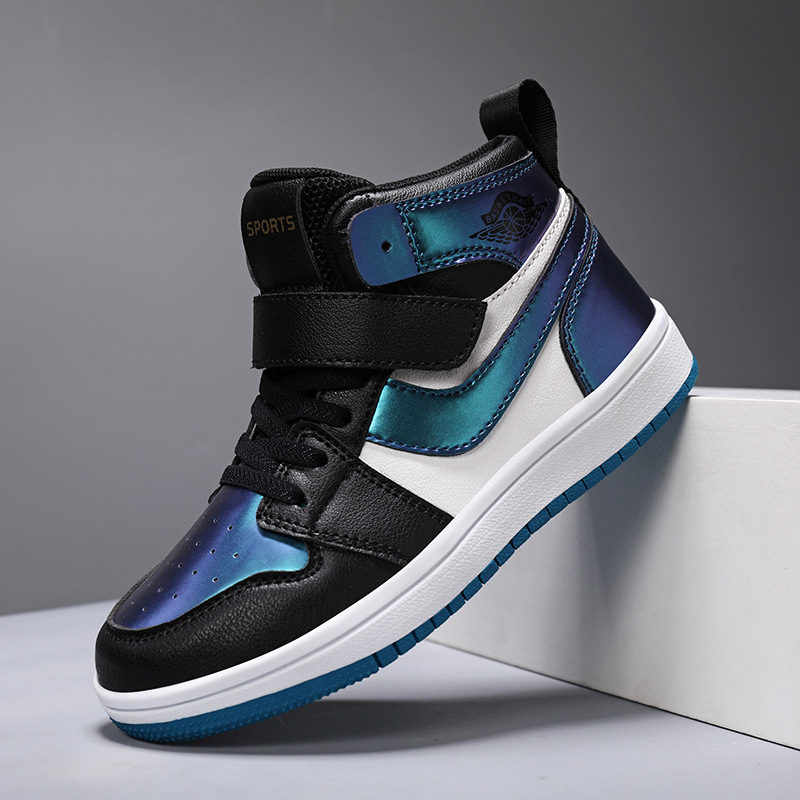 Zapatillas de deporte para niños, zapatos de baile callejero, zapatos de moda de caña alta, zapatillas de deporte pequeñas, zapatos de moda para niños de estudiante, 2024 nuevos zapatos casuales para niños de mediana edad