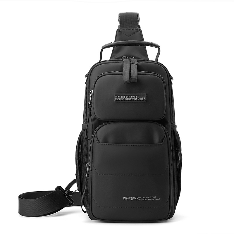WEPOWER nuevo tipo de bolso de pecho para hombres, bolso de hombro de viaje casual coreano de gran capacidad, bolso portátil.