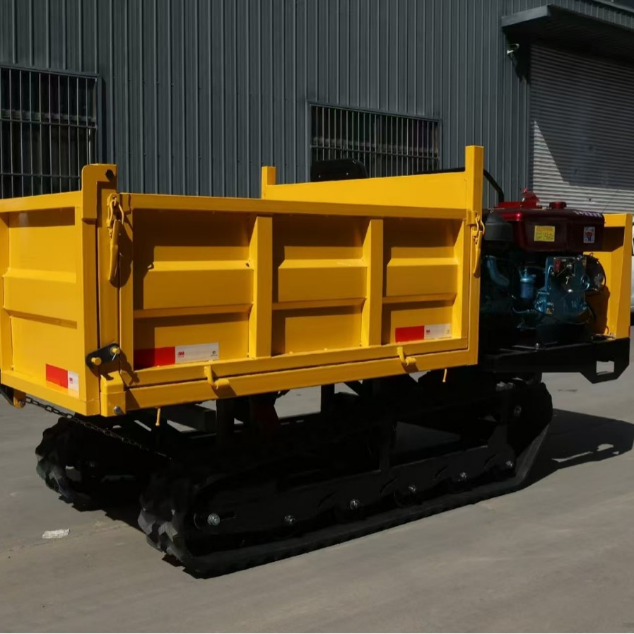 工程履带式运输车爬山虎全地形果园自卸翻斗爬山工程运输车厂家