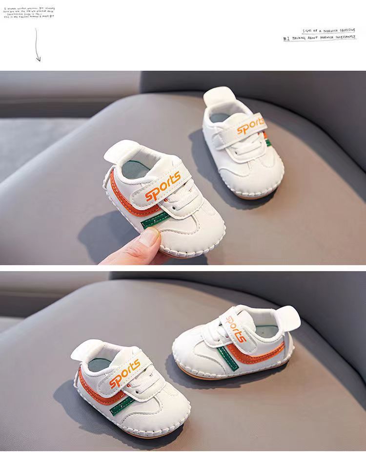 Hierscht nei 0-1 Joer al Puppelchen mëll Sohlen Klengkanner Schong Koreanesche Stil Jongen a Meedercher Schong Neigebueren net falen Kotteng Schong Casual_voghion.com