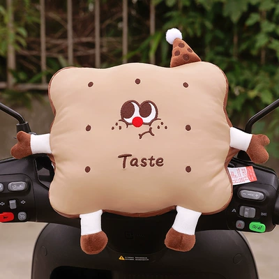 Cartoon Electric Vehicle Waterproof Anti-Collision Pad Front-Mounted Child Seat Protection Mat Electric Scooter Anti-Head Collision Device (Elektromobil üçün bamper qoruyucu yastıqlar) - biscuit-electric-vehicle-anti-collision-pad-4323cm