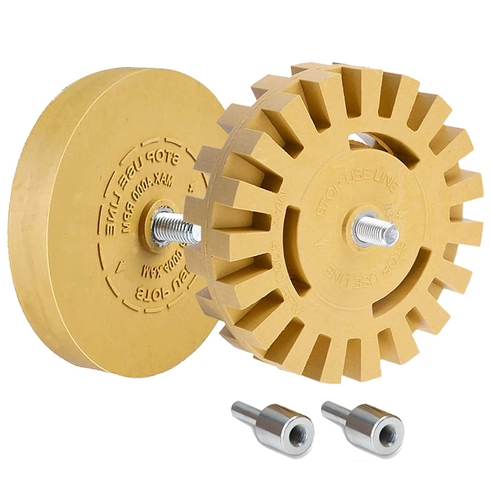 2个装贴膜去除器橡皮轮橡胶贴膜轮带槽的橡皮轮实心橡皮轮除胶轮