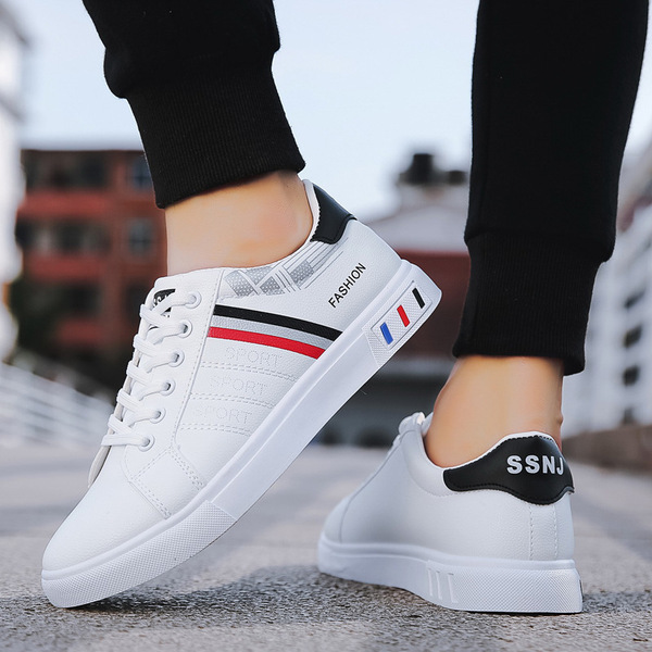 Universal breathable comfortable white sneakers for leisure for…