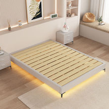 无床头床架子排骨架1米5小户型实木榻榻米床现代简约现代轻奢矮床