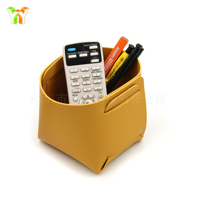 In stock desktop leather pen holder ins makeup brush leather storage box leather sundries key organizing tray In stock desktop leather pen holder ins makeup brush leather storage box leather sundries key organizing tray