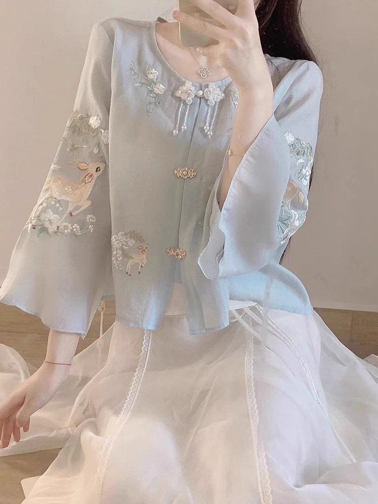 Chân váy áo phong cách Trung Quốc