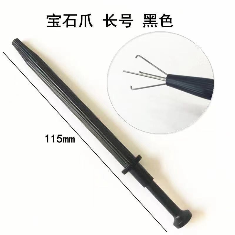 Acero inoxidable negro joya clip