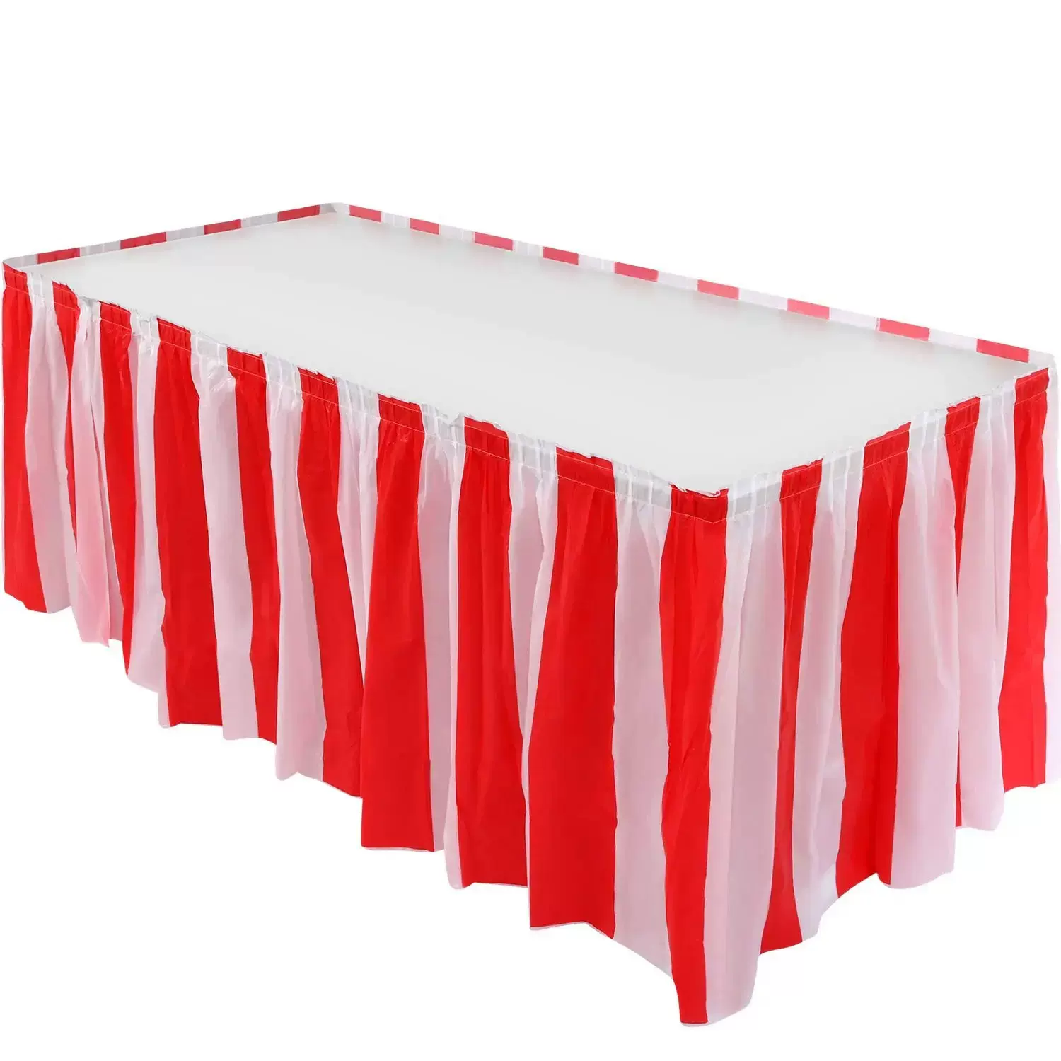 来图来样定做派对桌裙PEVA防水防油套装生日婚庆装饰长桌会议桌