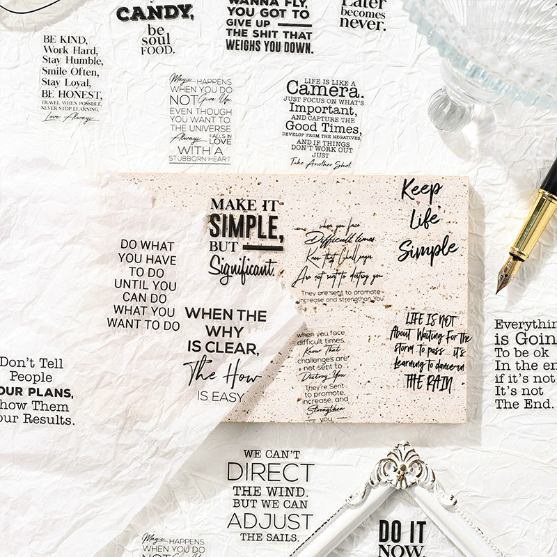 悦真 (Cross-border trading), sticker, stickers, scheduler, English letters