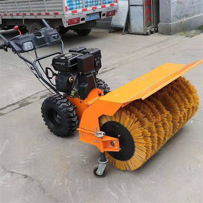 厂家直发一米宽滚刷式扫雪机 道路积雪清理机 扫雪抛雪一体机