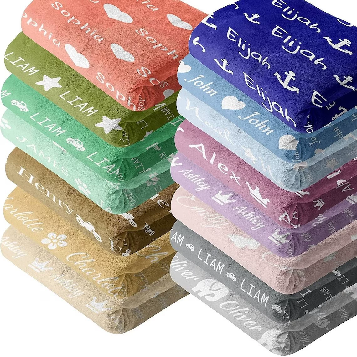 2 дня доставка Etsy одеяло на заказ имя крышка одеяло двойной фланелевый подарок детское одеяло