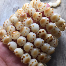 白玉菩提根雕刻炭烧猫爪猫五层莲花醒狮山茶花扭扭珠暴力熊