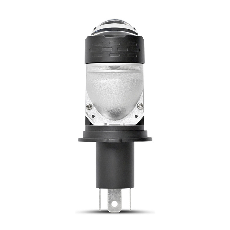 Farol LED automotriz H4 lente de doble luz de lejos y cerca integrado enchufe directo ojo de pez lámpara de automóvil motocicleta lámpara universal