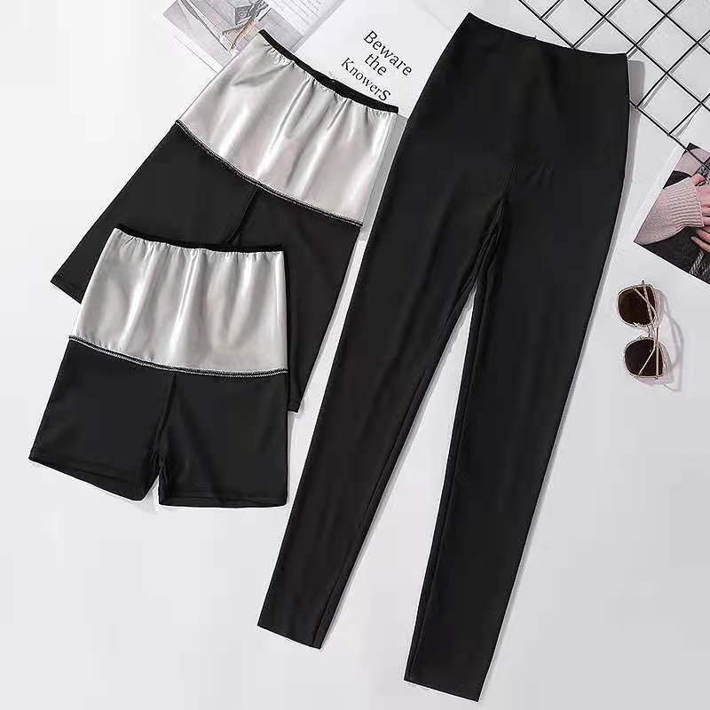 Pantalones de sauna Tik transfronterizos para mujer, quemagrasas, adelgazantes, moldeadores de abdomen, pantalones deportivos de yoga de cintura alta, ropa de sauna.