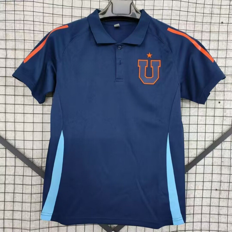 25-26 New Chile University Short-Sleeved T-Shirt Sports Jersey Football Uniform Fan Football Jersey