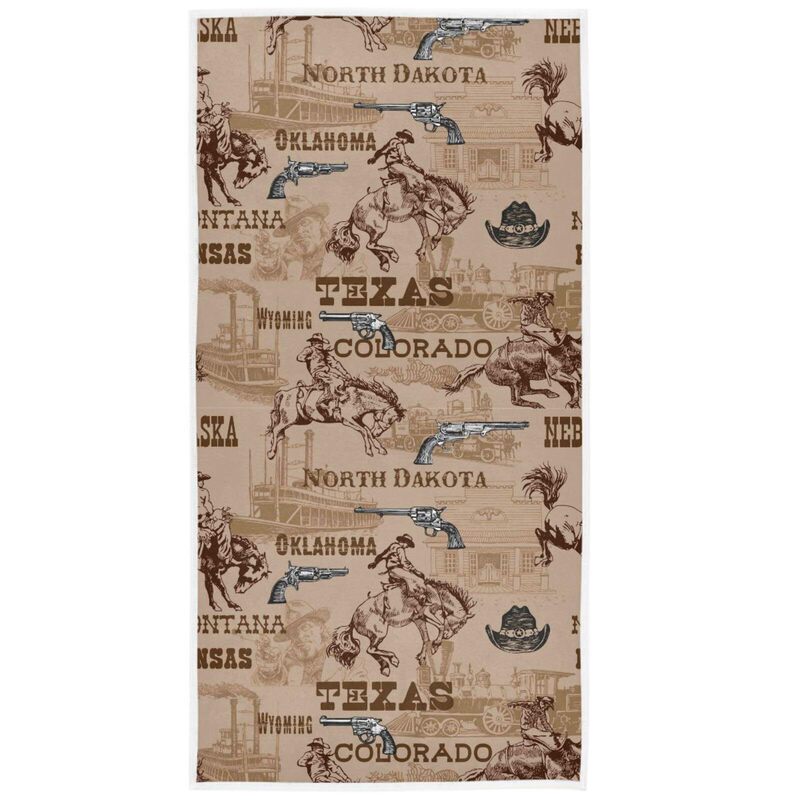 Cross Border Retro Wild West Denim Children Beach Towel Seaside Swimming Bath Towel Sports Fitness Towel Wholesale Cross Border Retro Wild West Denim Children Beach Towel Seaside Swimming Bath Towel Sports Fitness Towel Wholesale