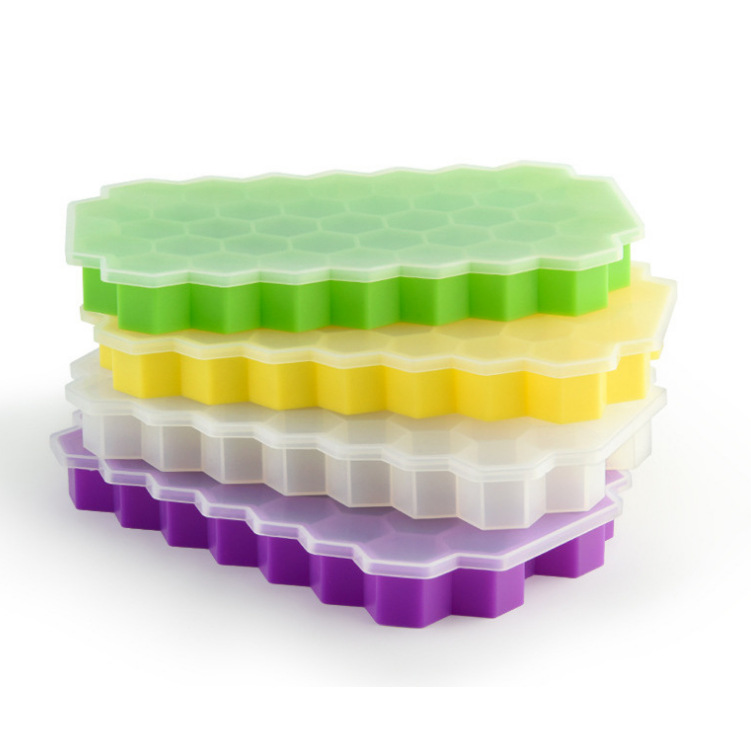 Bandeja de hielo de silicona 160 bandeja de hielo 37 rejilla de silicona panal bandeja de hielo caja de hielo