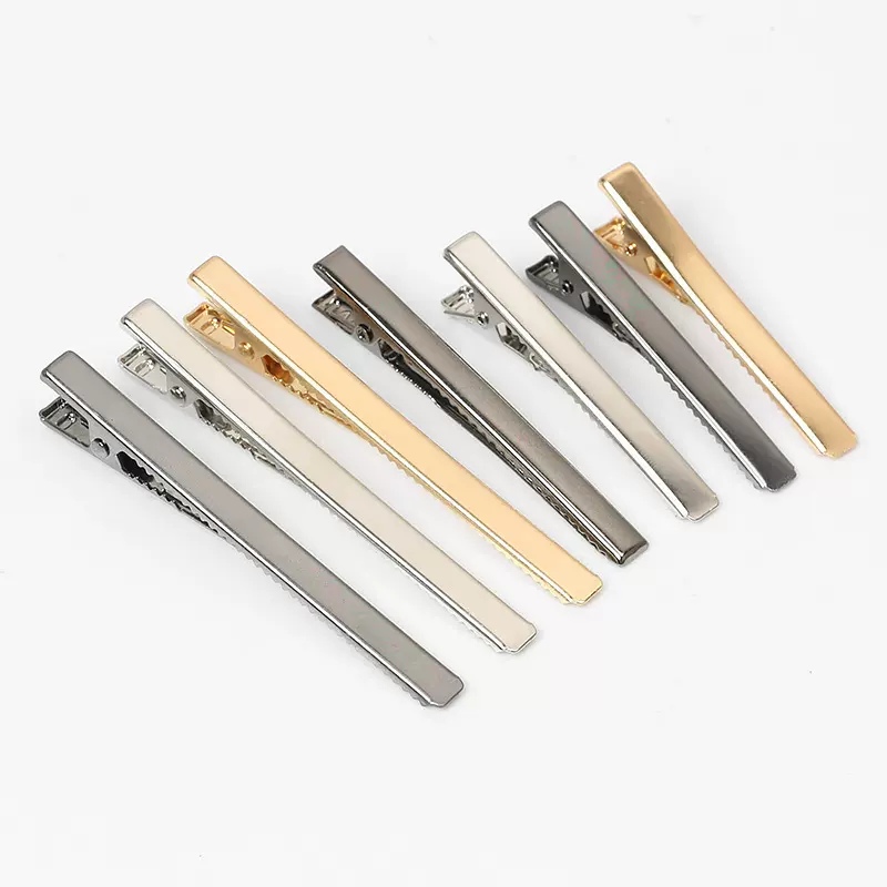 方形鸭嘴夹diy发夹材料批发发饰配件bb夹素夹发卡方夹鸭嘴夹头饰