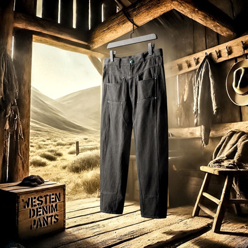 【3 Stores】【Western Journey】Jh Junhong 2024 Autumn New All-Cotton Men's Denim Pants