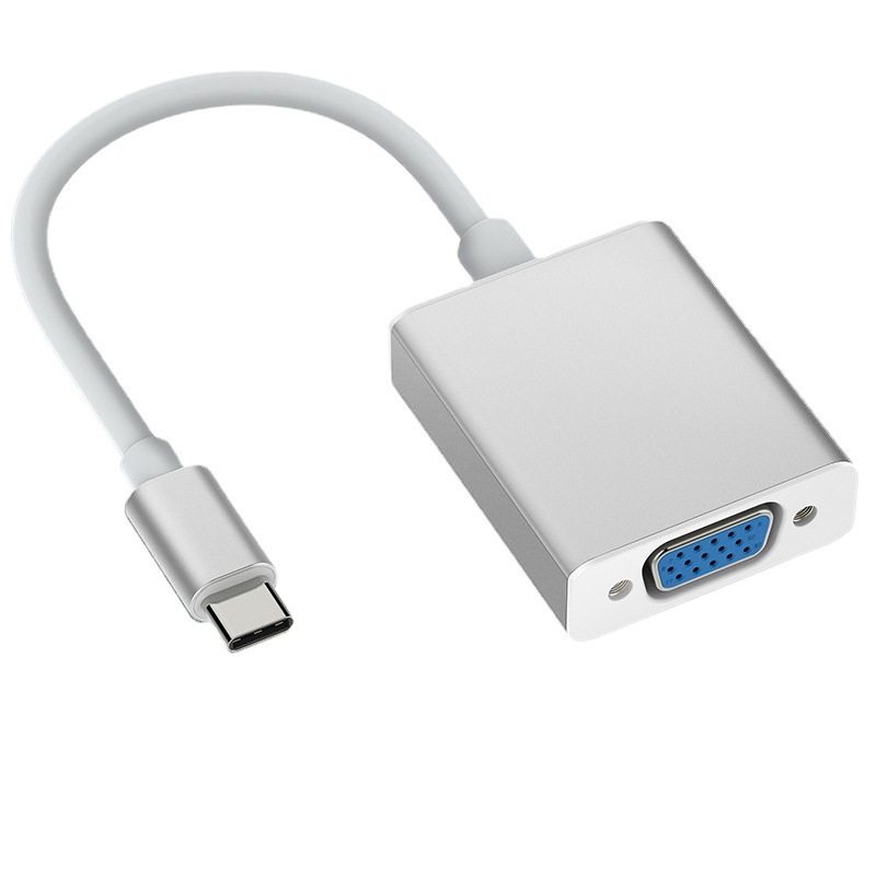Convertidor tipo c a vga HD 1080P chip cable de monitor de ordenador portátil al por mayor