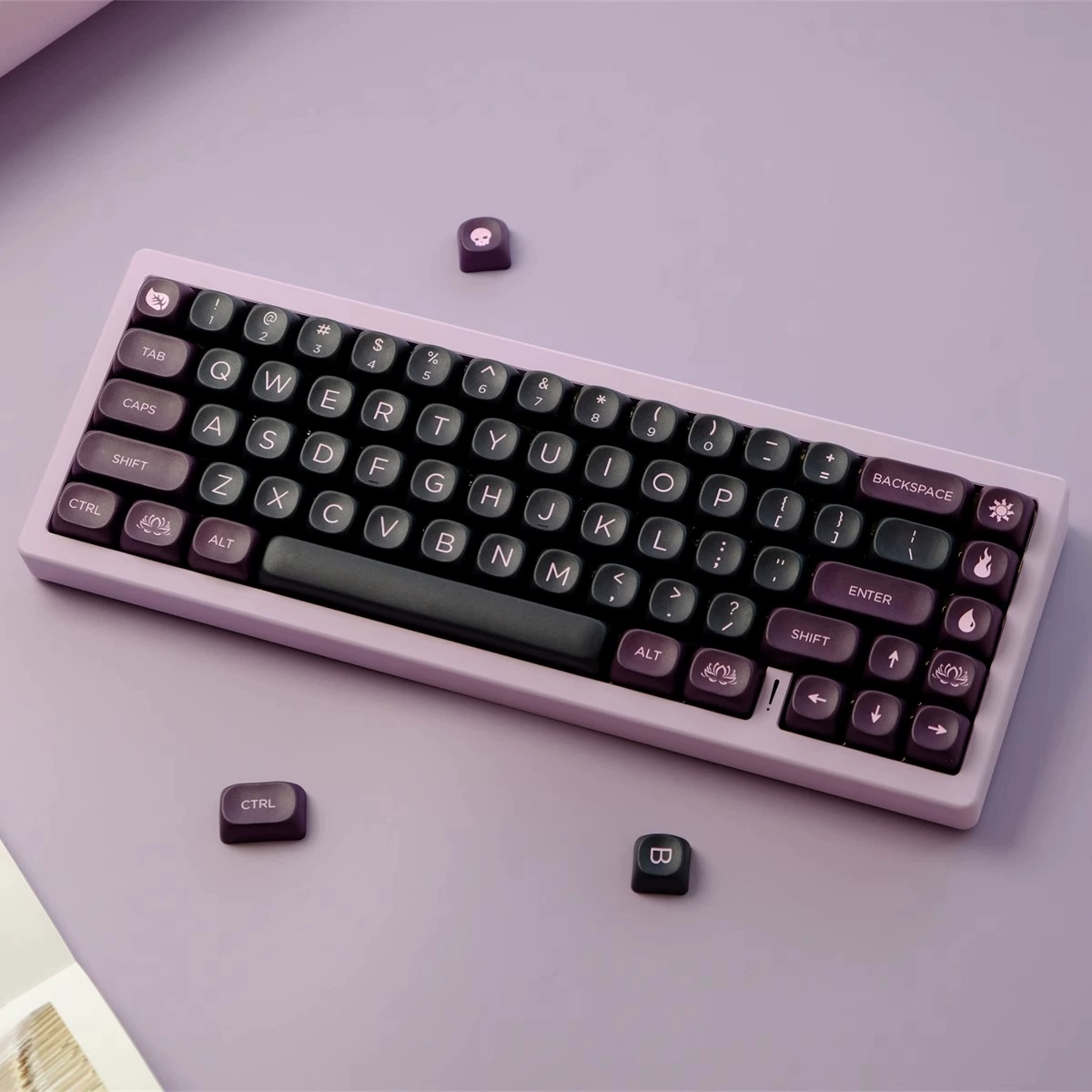 PBT пятисторонние клавиши сублимация, кастомные MOA, совместимы с полноразмерными механическими клавиатурами, пятисторонний PBT с привлекательным видом