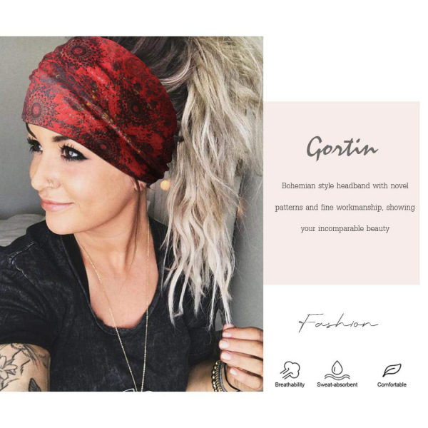 Retro sports headband for yoga