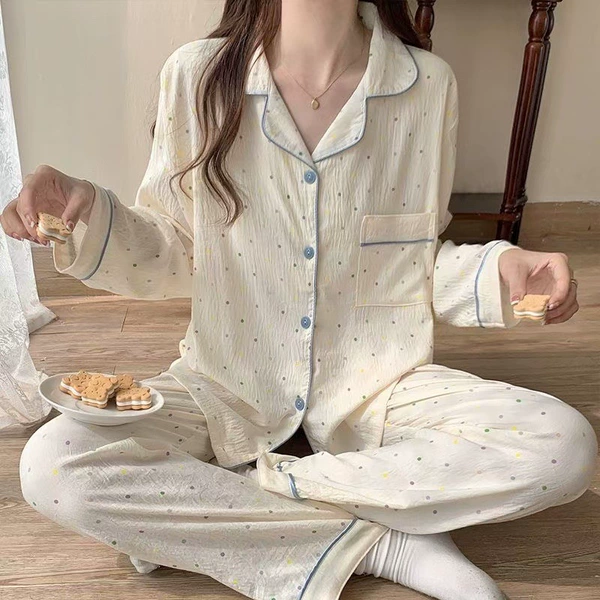 Cotton long-sleeve, trousers