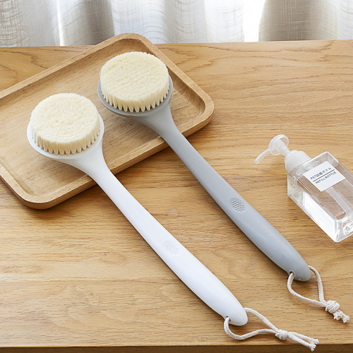 Strong back scrubbing brush, soft bristle bath brush, adult back bath brush, long handle back scrubbing towel, no need to ask for help