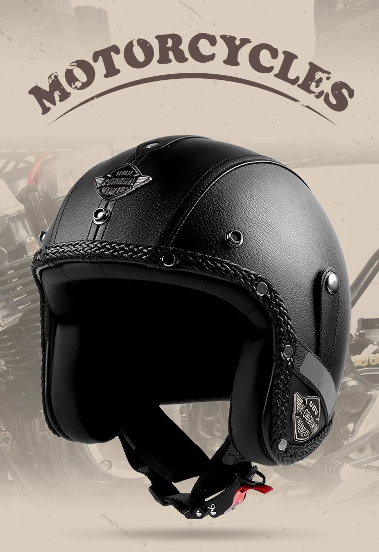 New vintage motorcycle helmet, summer helmet for electric bikes and motorcycles, unisex outdoor riding helmet, new national standard 3c helmet, customizable