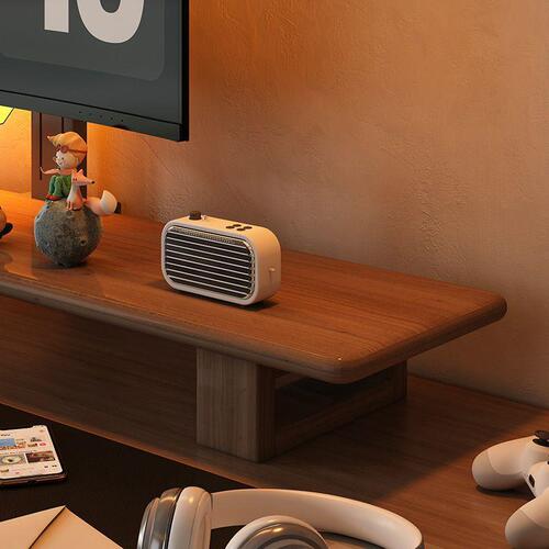 Computer monitor elevated office desk shelf storage rack solid wood storage bracket walnut support shelf