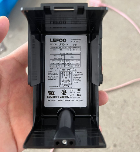 Lefoo LF10 air compressor automatic pressure switch air compressor pressure controller 90-125