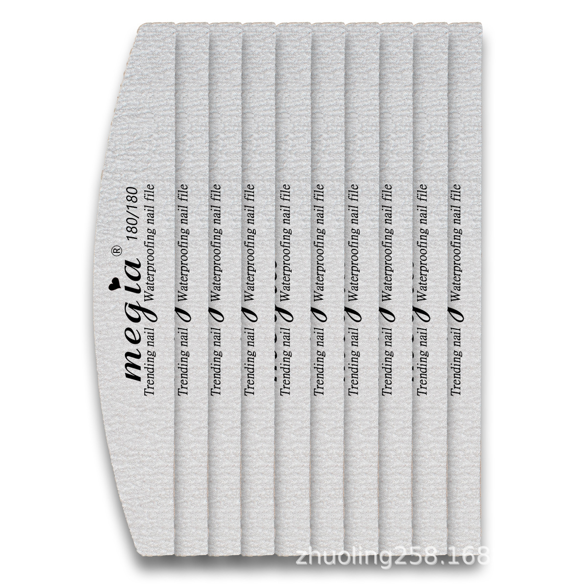 Tira de roce de uñas al por mayor traje de hoja de papel de lija de acero reemplazable lima de uñas tira de molienda de manicura pulido de doble cara