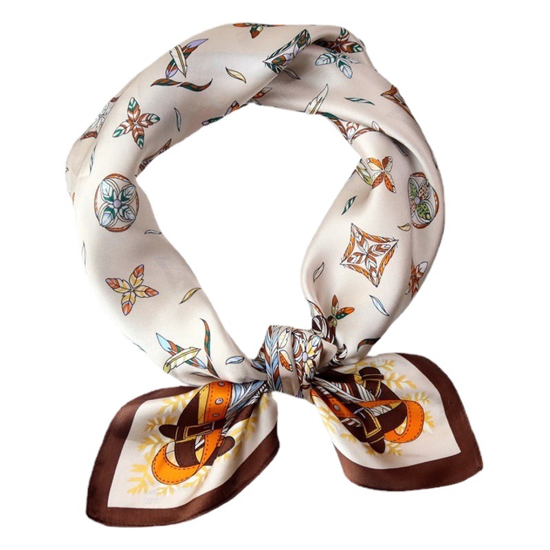 多色展開の新作シルクスカーフ レディース 春夏 薄手 桑蚕糸スカーフ 多用途 シンプル 70cm スカーフ 卸売