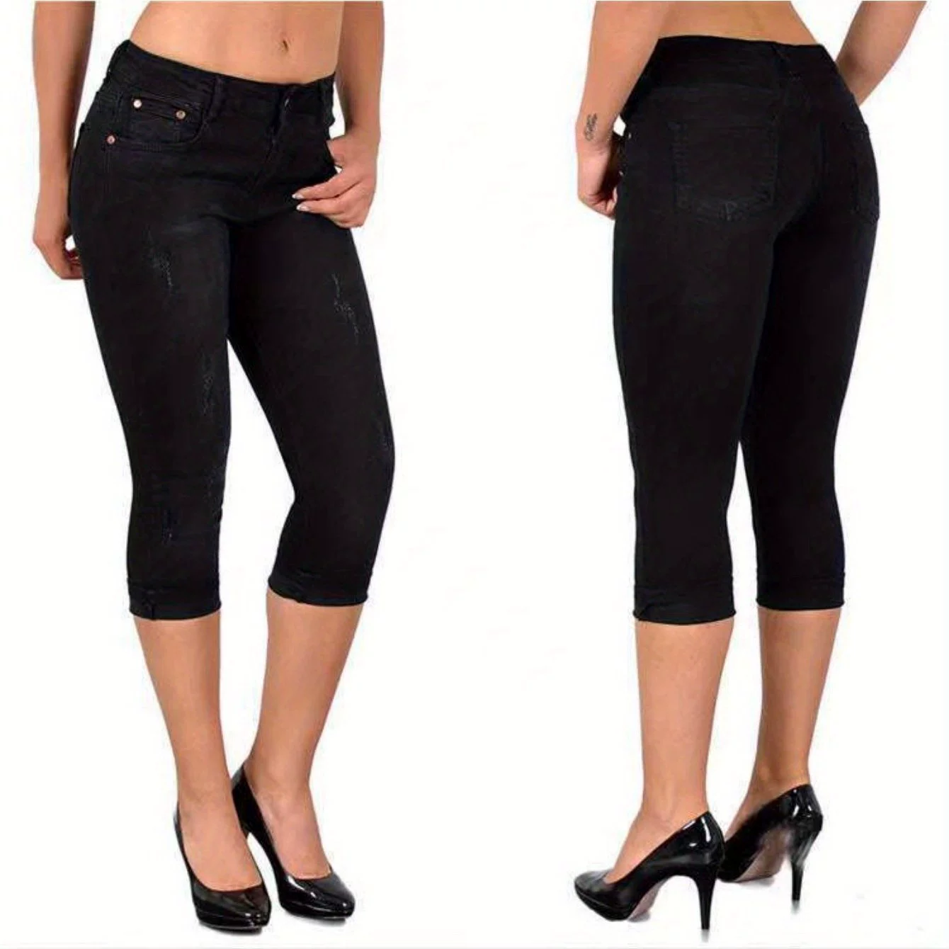 Elastic jeans, short summer belt, tight, elastic waist, style