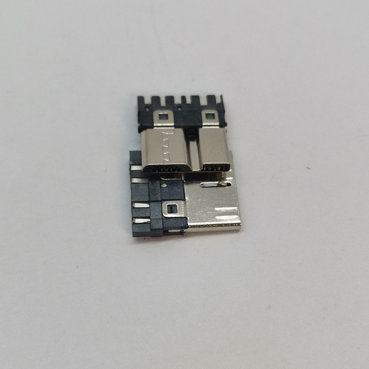 跨境供应USB连接器充电插头迈克安卓MICRO公头B型3.0黑胶焊线公头
