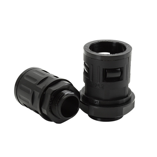 Factory Supply Plastic Corrugated Pipe Quick Connectors/M Metric Thread Waterproof Dustproof Quick Connectors