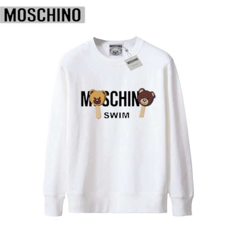 Moschino Swim Bear Graphic Crewneck Sweater White