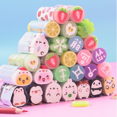 Tianzhuo eraser creative cartoon cute animal fruit 2B4b art chip-free eraser primary school student gift