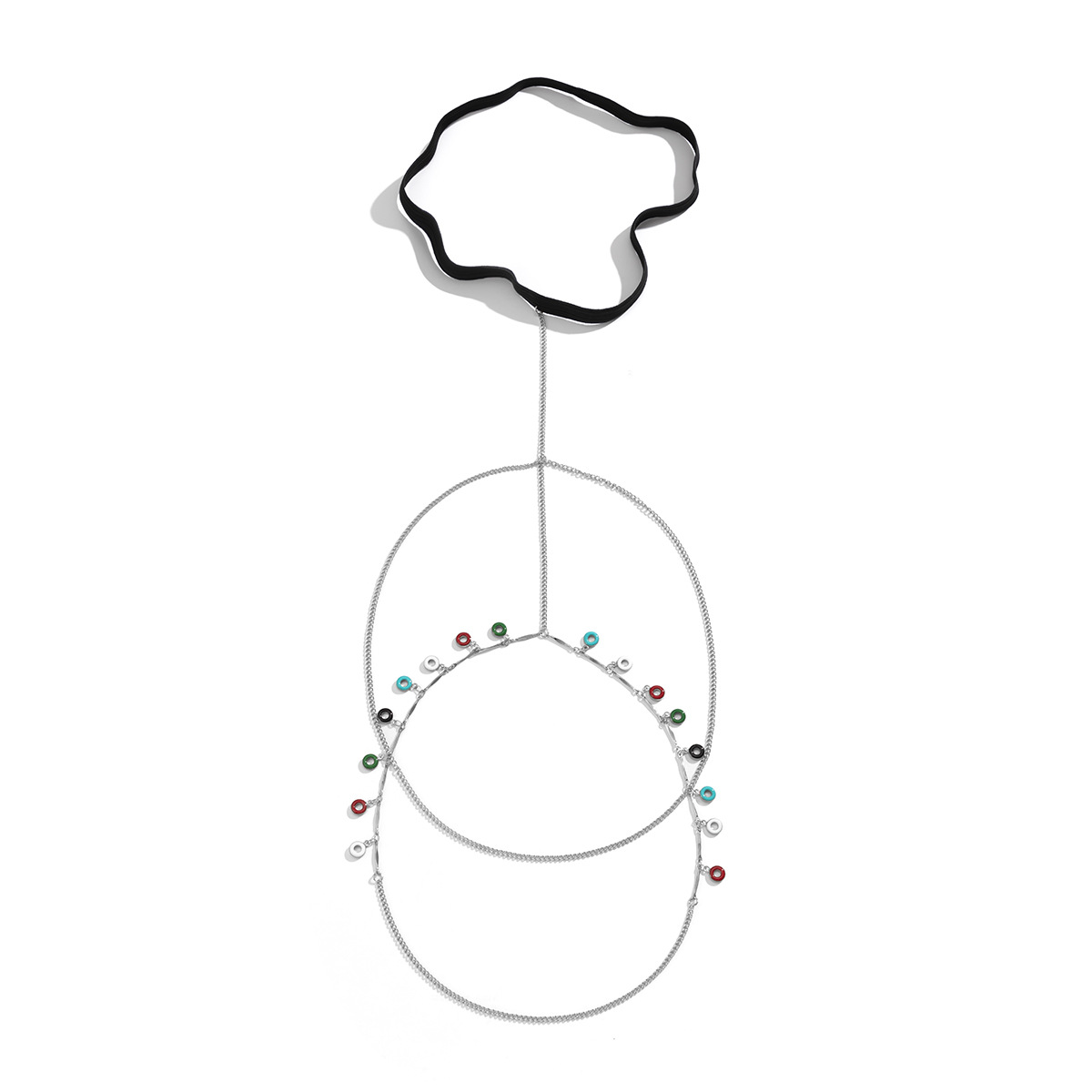 Ethnic Style Geometric Alloy Plating Body Chain