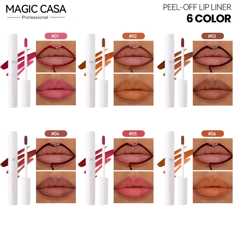 MAGIC CASA Detachable lip gloss, matte set, waterproof lip mask, long-term effect, does not fade