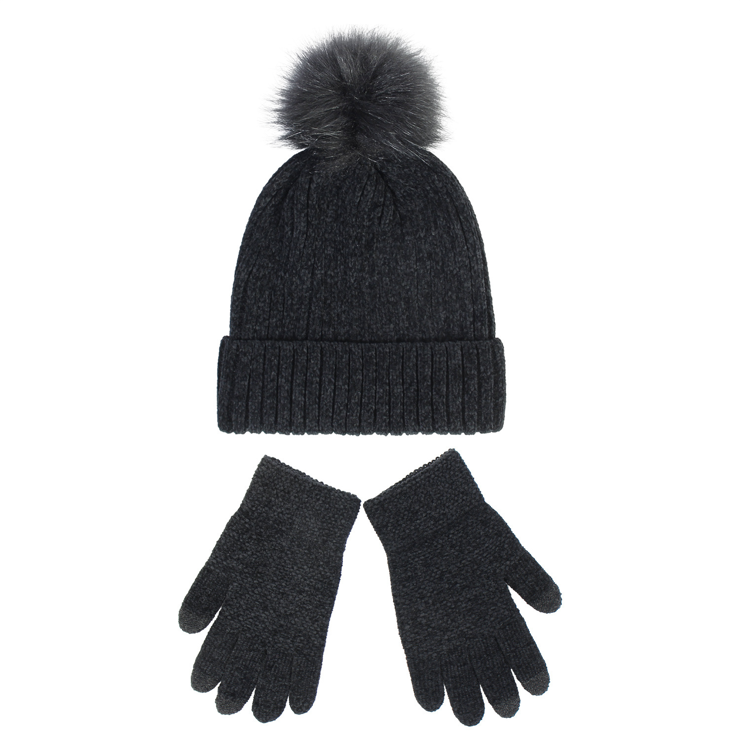 Street Occasion Chenille Yarn Material Solid Color Pattern Women's Commute Solid Color Wool Cap