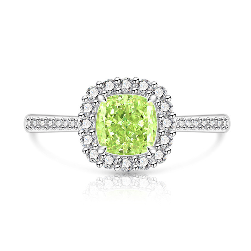 Prinzessin-ring Mit Edelstein Und Diamanten In Gold-optik_voghion.com