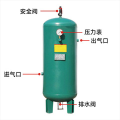 ガスタンク0.3立方 ~ 3立方圧力容器メーカーのエアコンプレッサセット炭素鋼圧縮空気タンク