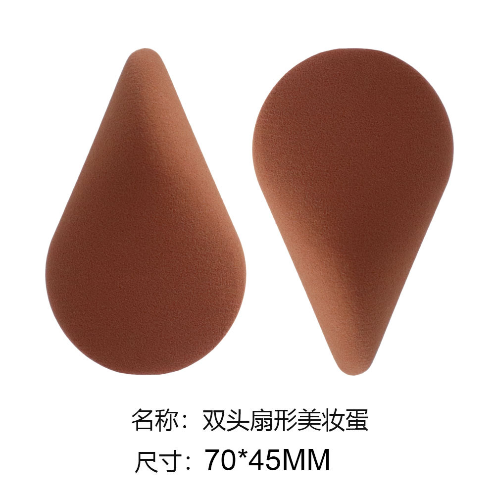 Huevo de maquillaje de belleza, soplo de maquillaje, negro clásico, variedad de formas, maquillaje de forma especial, huevo, herramienta de goteo de corte oblicuo sin látex