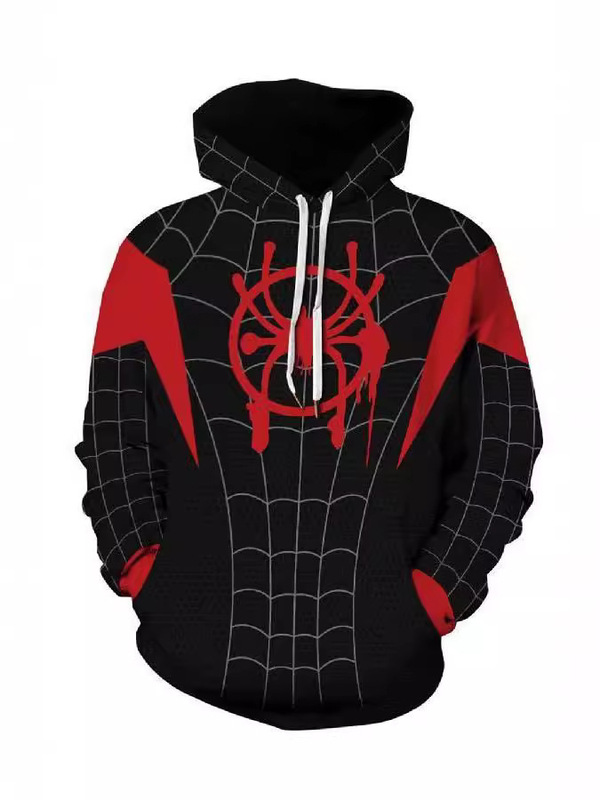 3D Digital Print Spider-Man New Era Little Black Spider cosplay Anime Zipper Cardigan Explosive Spider-Man