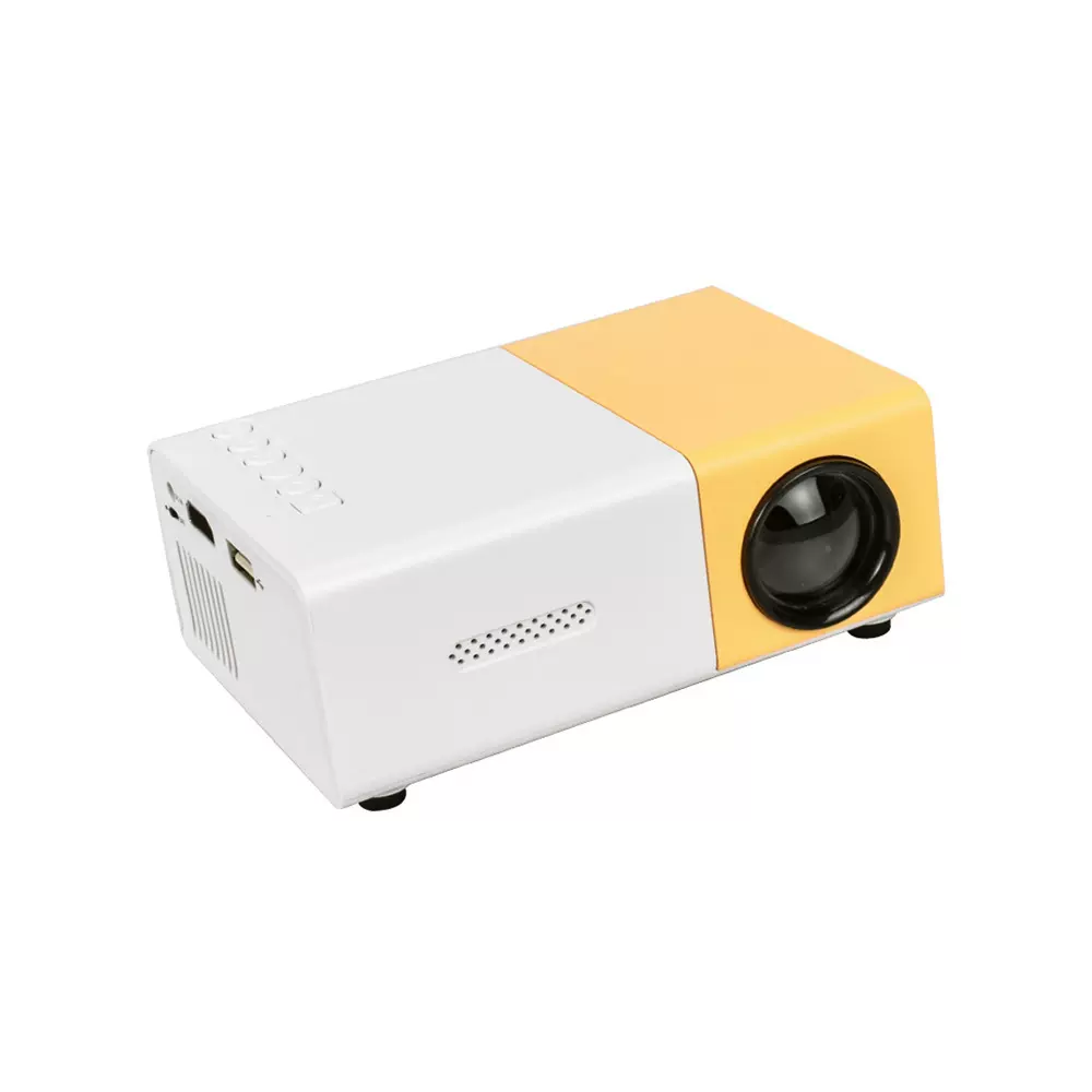 LED家用办公YG300投影仪高清1080P微型迷你3D投影机英文源头厂货