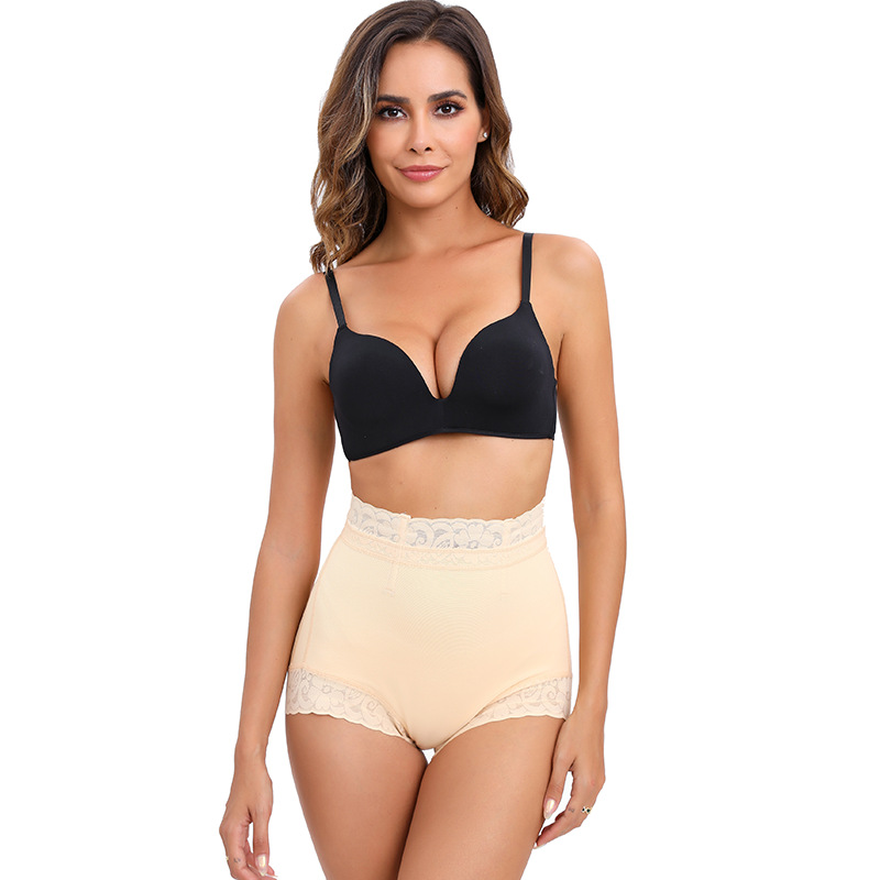 Nuevas pantalones interiores transfronterizas europeas y estadounidenses de estilo deportivo de acondicionamiento físico de cintura alta damas abdominales ajustados