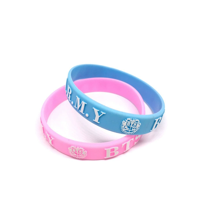 Поставка корейской группы BTS выпуклая силиконовая Bracelet, молодежная группа выпуклая шелк принт резиновая наручная лента рука кольцо