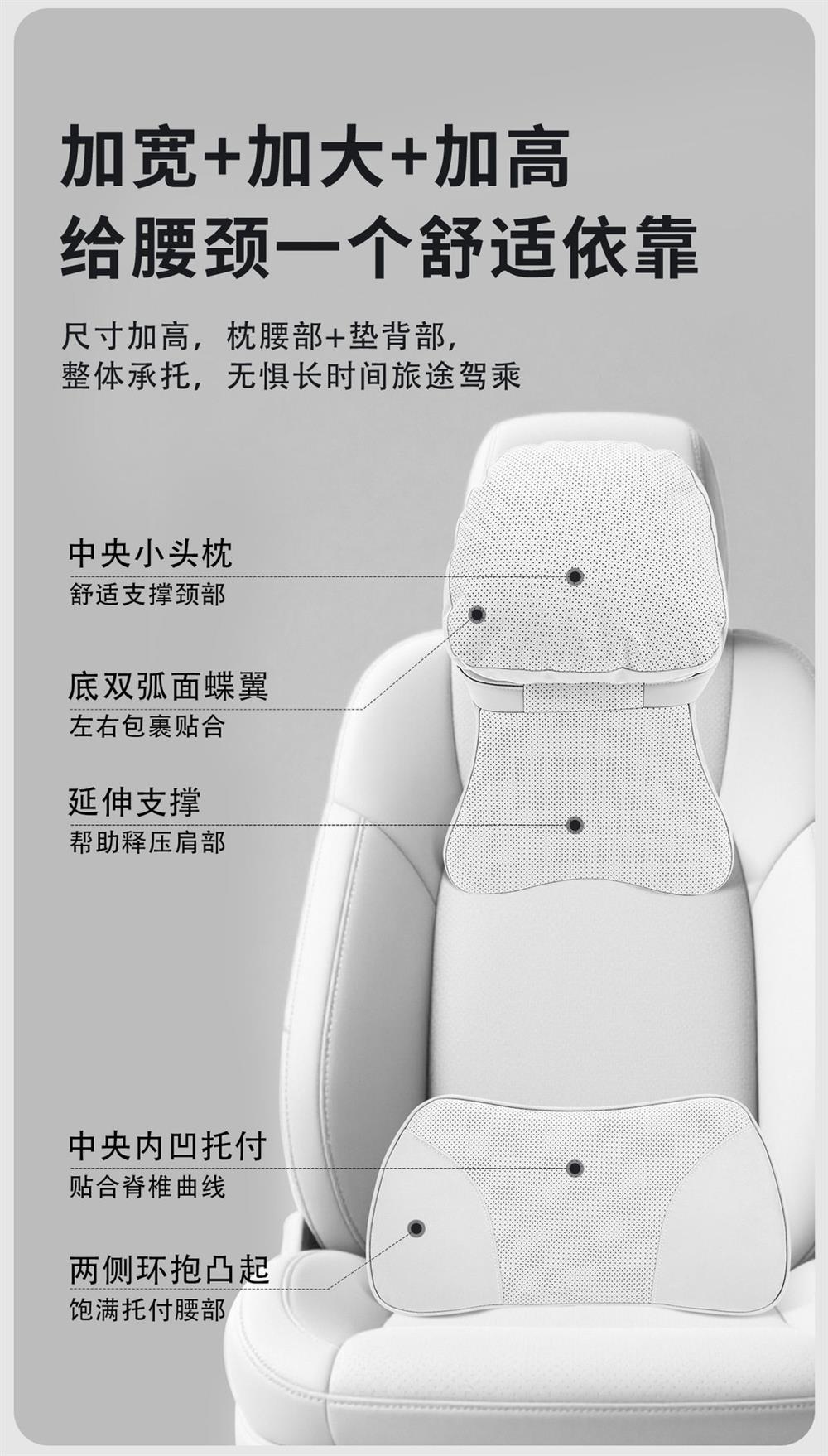 2026 new model suitable for Haval H5/H6/DaGou/Menglong/Xiaolong/H9/HX car neck pillow